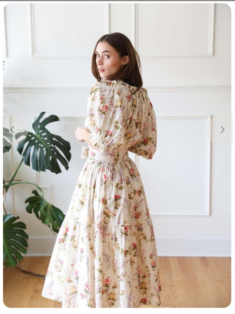 MILLE / Zoe Maxi Dress floral . - Picture 5 of 6